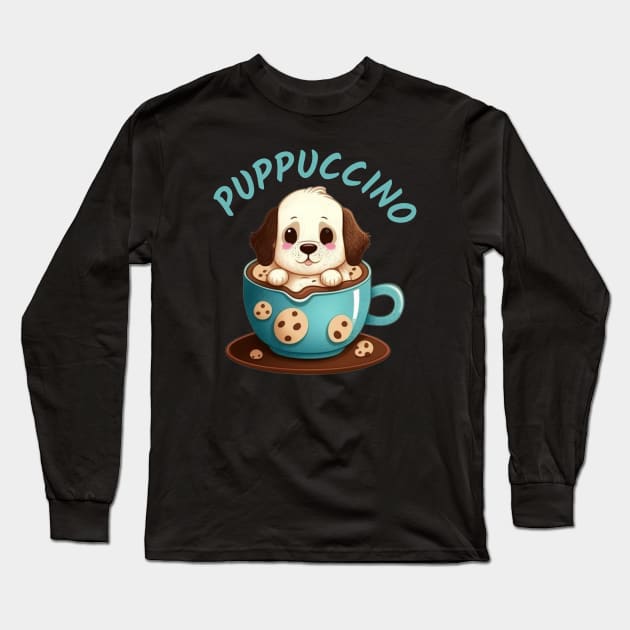 Corgi Puppuccino Long Sleeve T-Shirt by WoodShop93